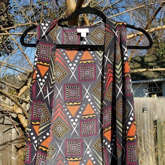 LuLaRoe Joy long Vest - Picture 2 of 9